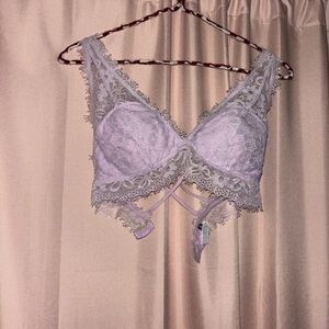 Aerie Lilac Lace Bralette